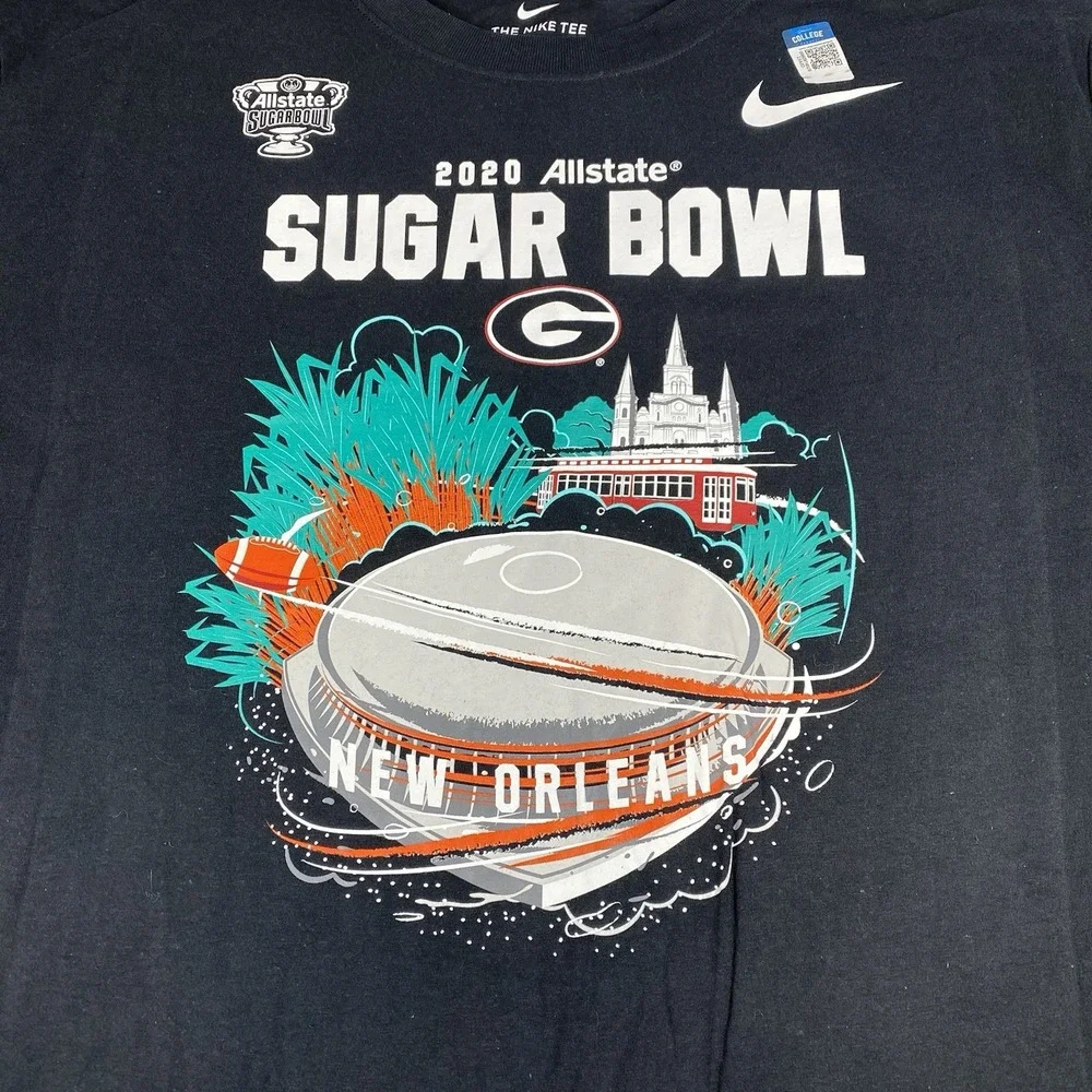 Nike Allstate Sugar Bowl 2020 Georgia vs Baylor T Shirt 2XL Football New Orleans